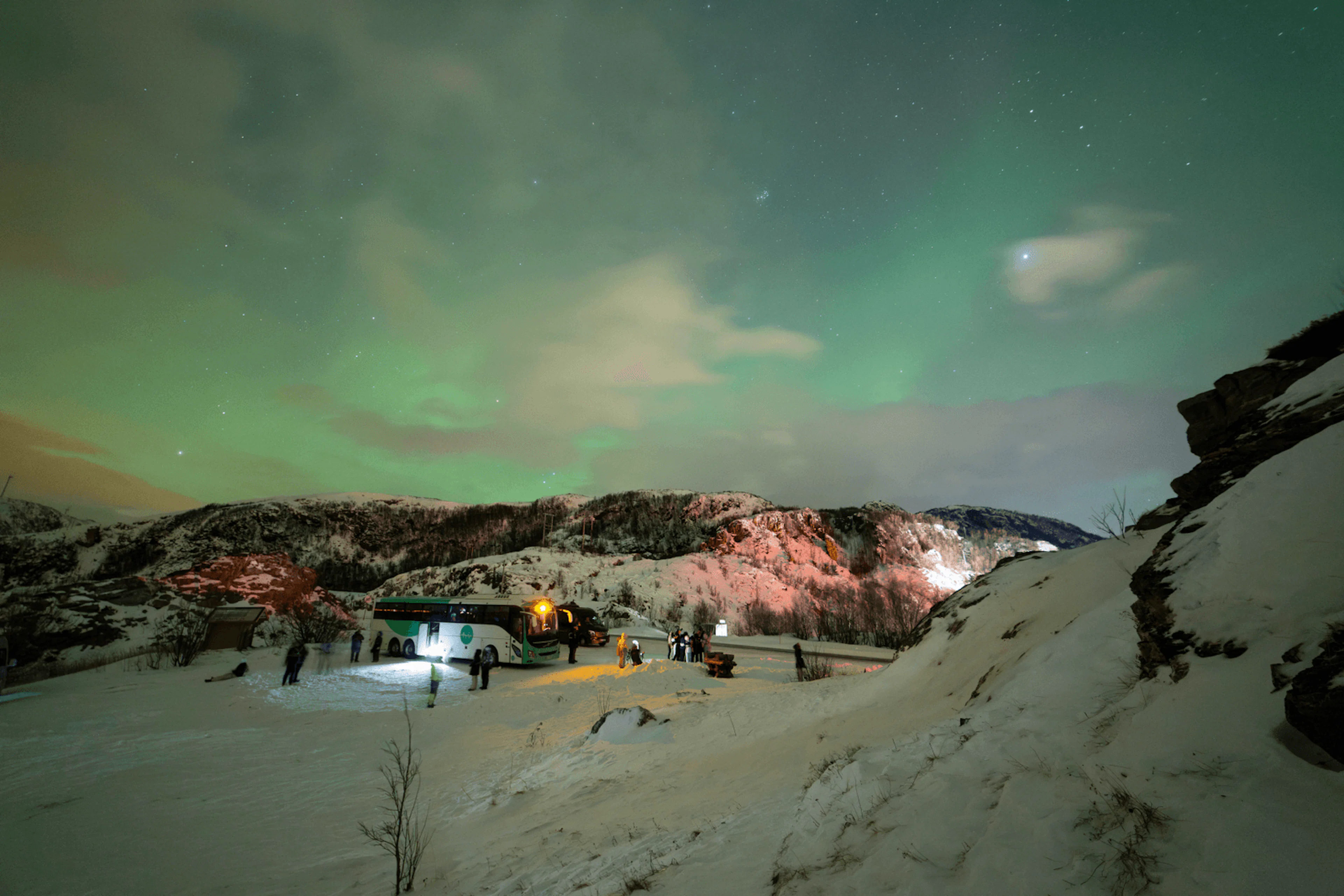 Nordlichtjagd mit dem Bus ab Tromsø