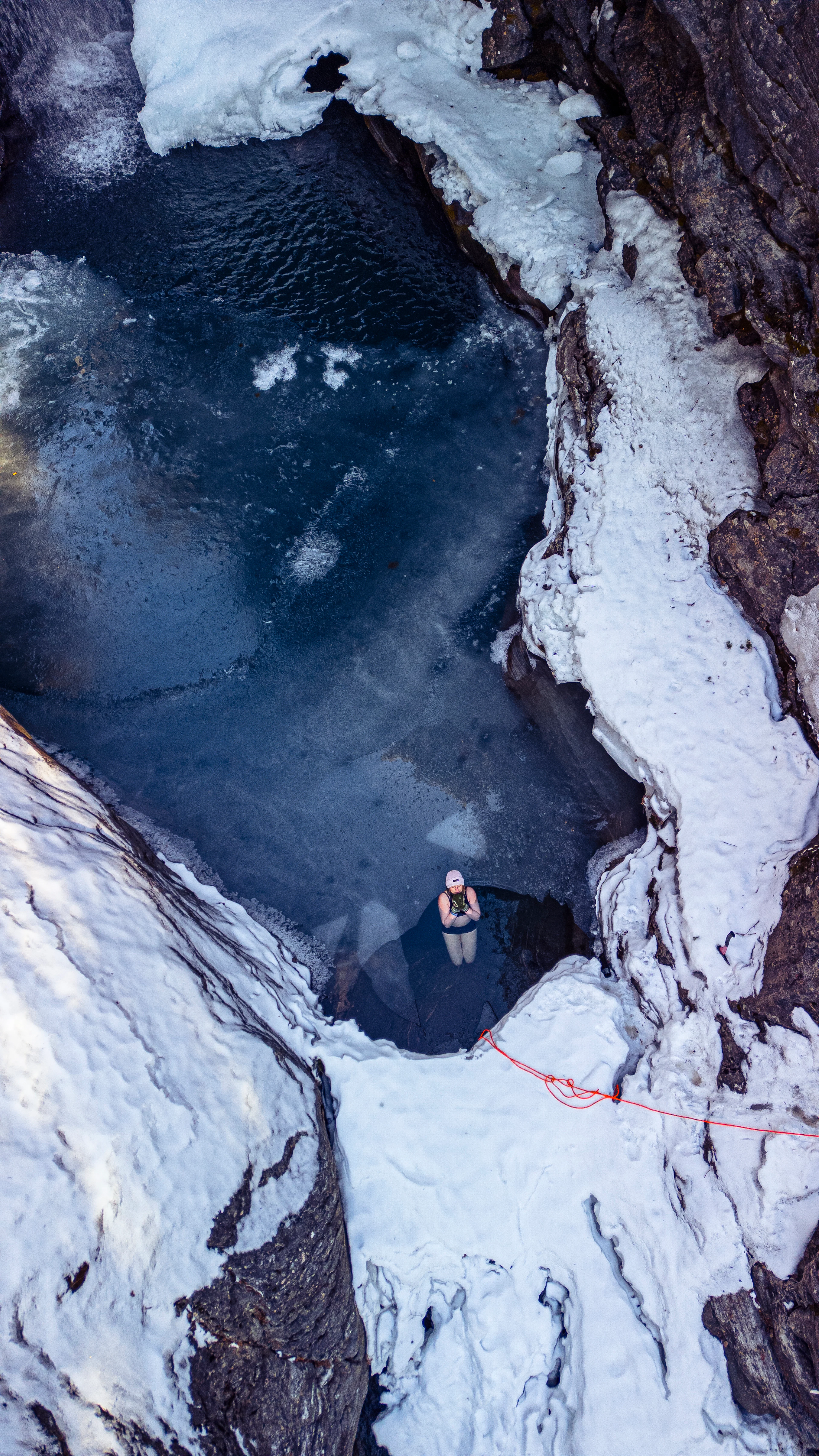 Flusseisbad in Oppdal