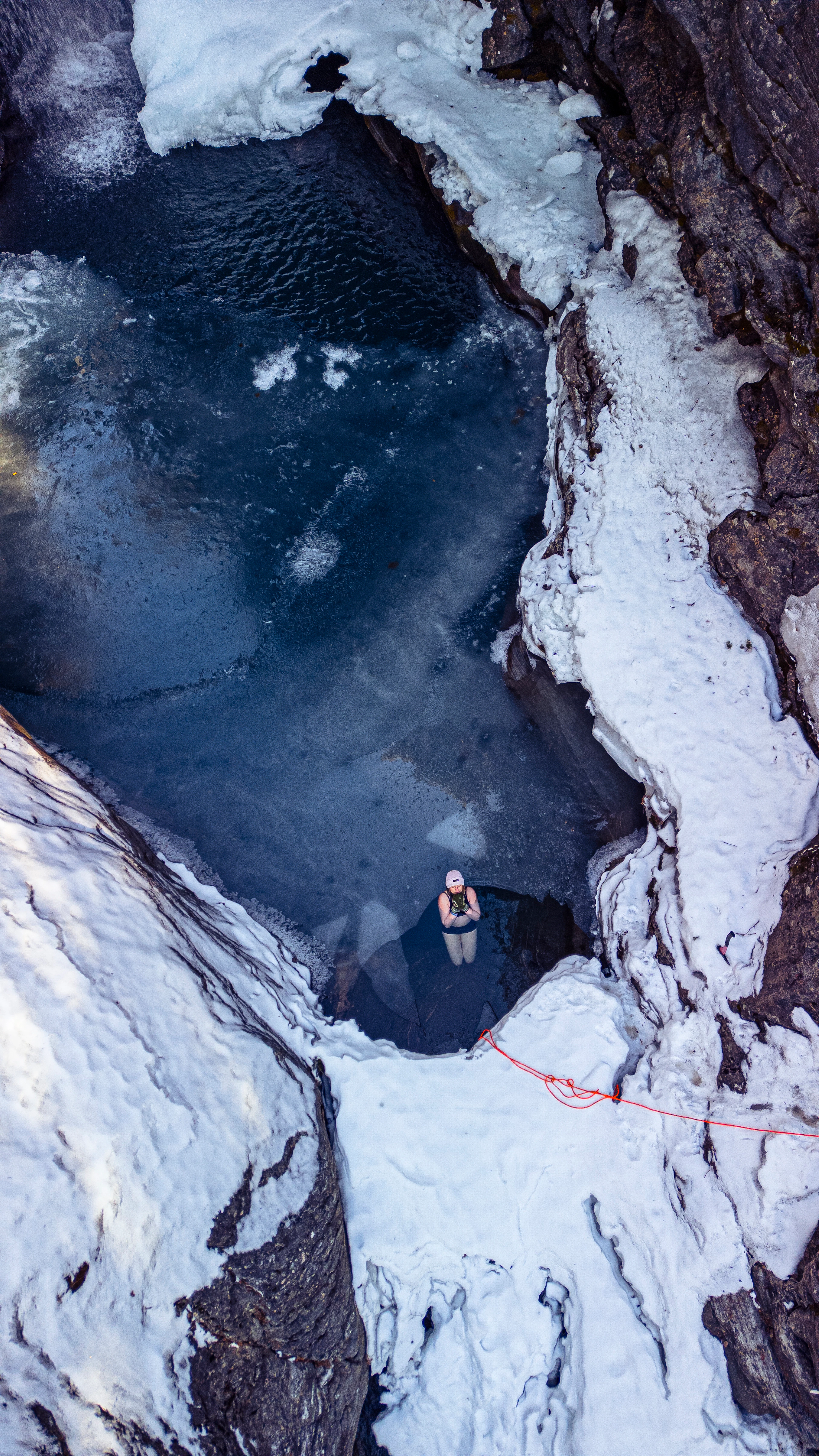 Flusseisbad in Oppdal