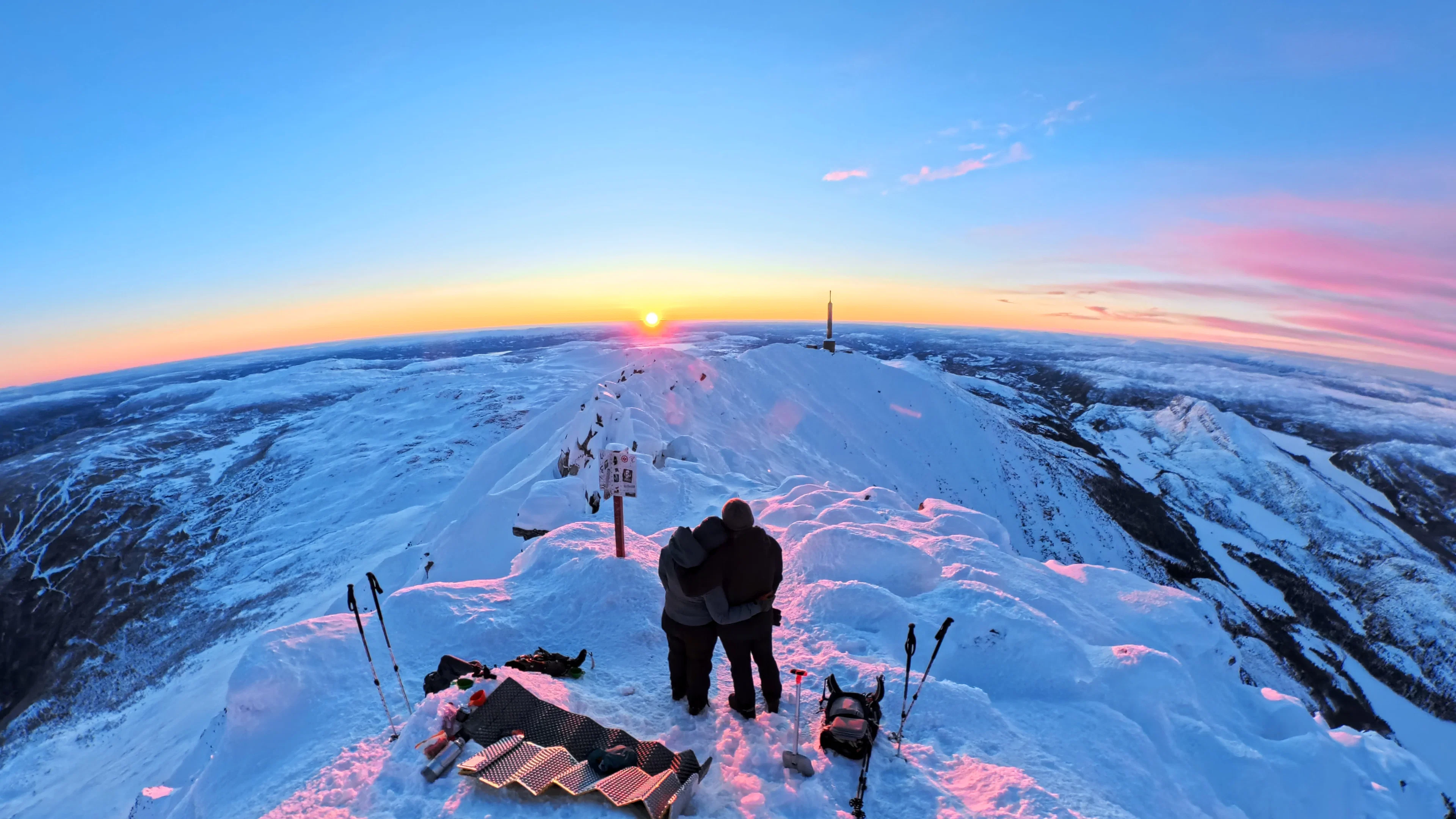 Sonnenaufgang am Gaustatoppen