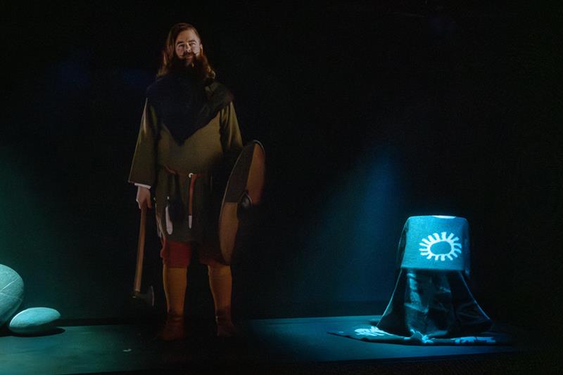Viking-utstillingsdukke