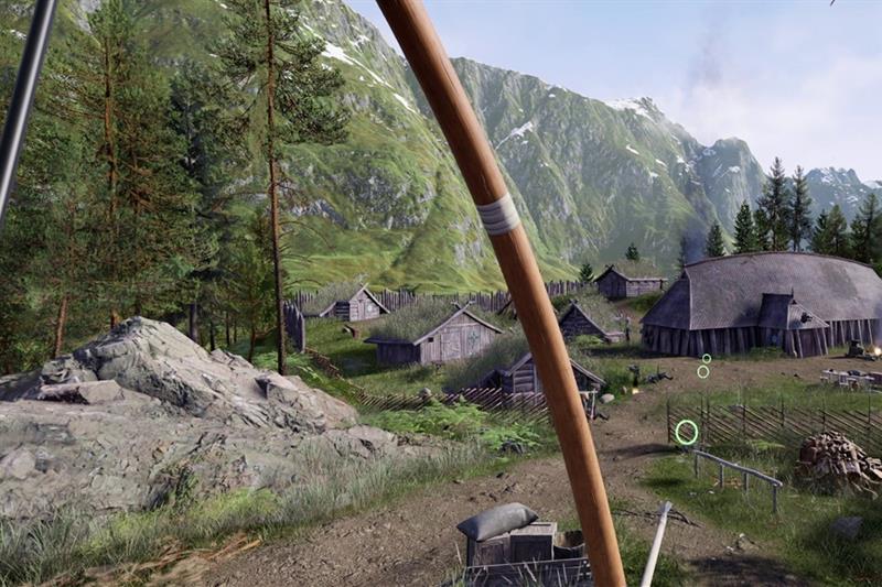 VR-utstilling med pil og bue