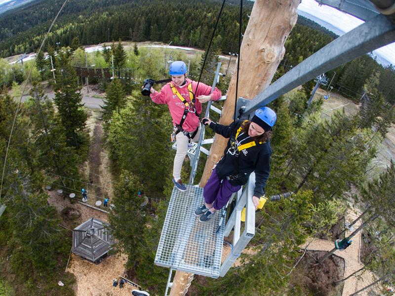 Tigerspranget hopp. For våghalser. Skimore Oslo sommerpark