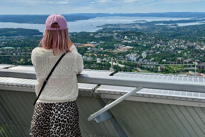 View from the jump tower in Holmenkollbakken