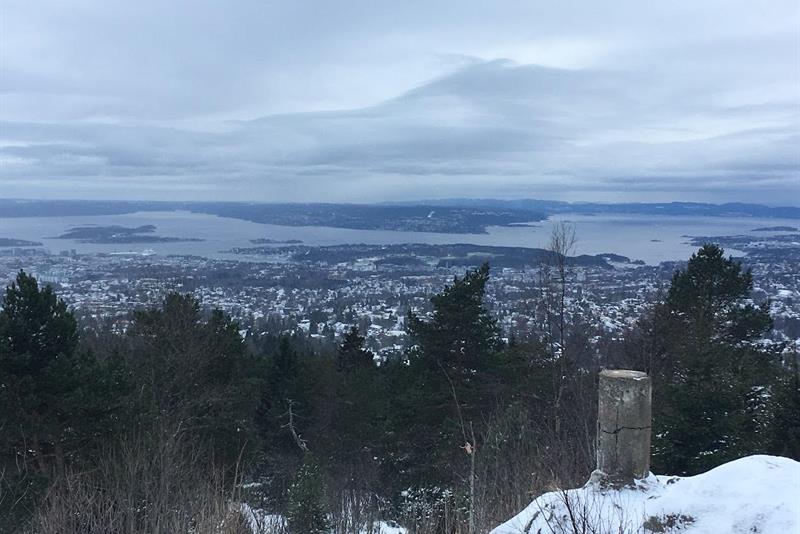 Views of Oslo from the ski slopes