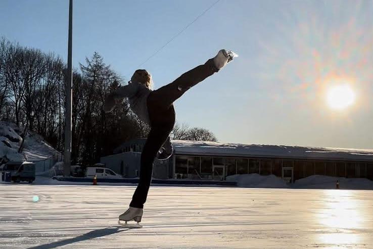 Lady on skates
