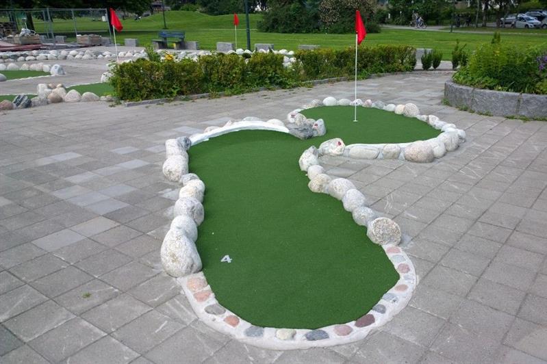 Minigolf course.