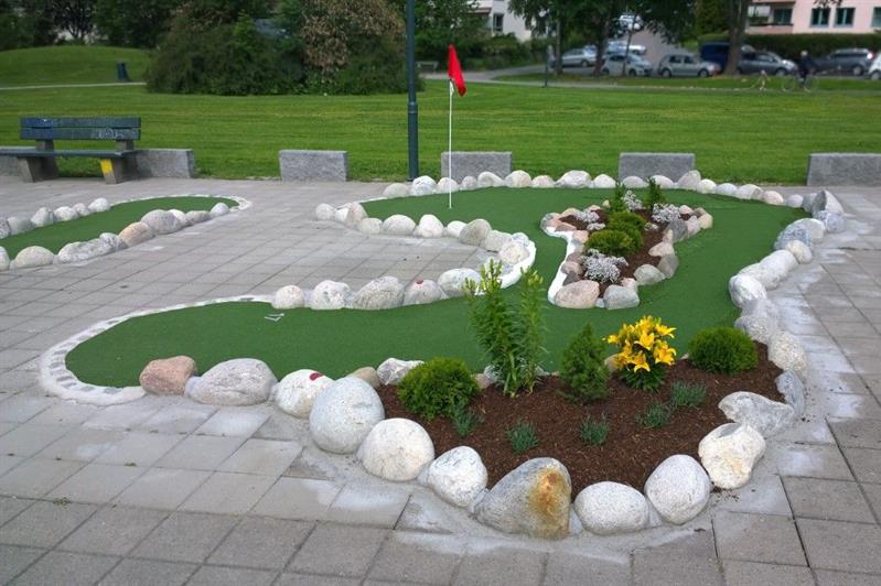 Minigolf course. 