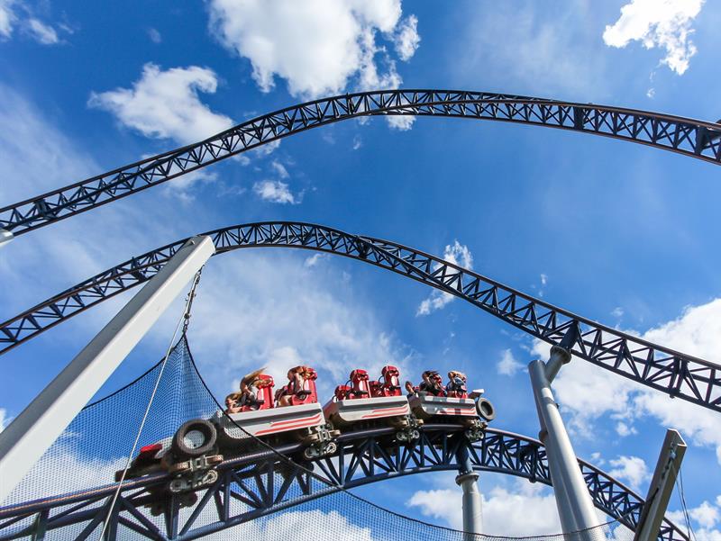 Speedmonster roller coaster at TusenFryd amusement park