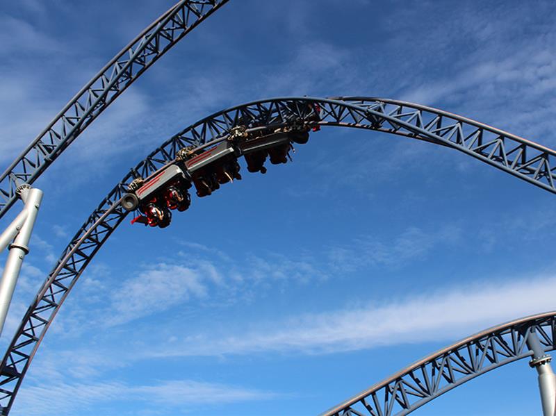 Speedmonster roller coaster at TusenFryd amusement park