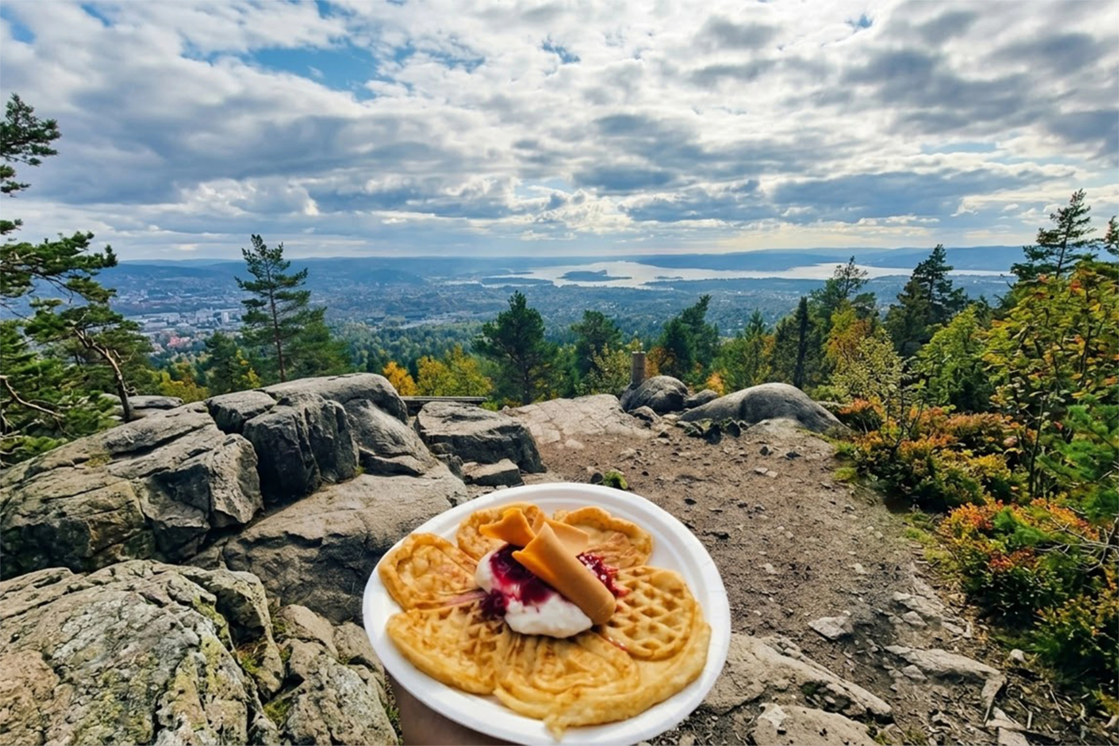 Oslo: Wanderung mit bestem Blick auf den Fjord & norwegische Waldwaffeln vom Chefkoch