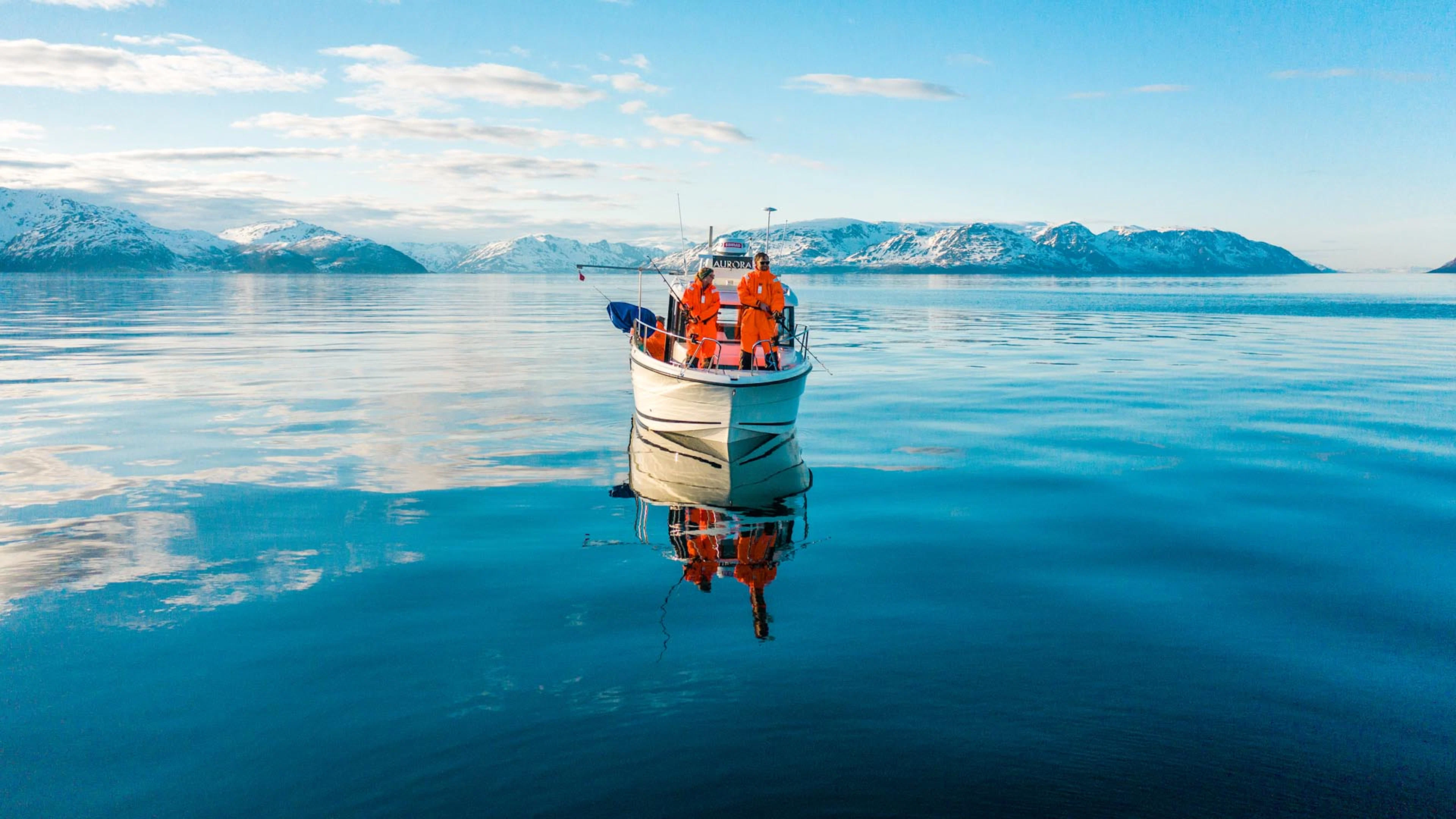 Geführte Angeltour mit dem Boot im Alta Fjord