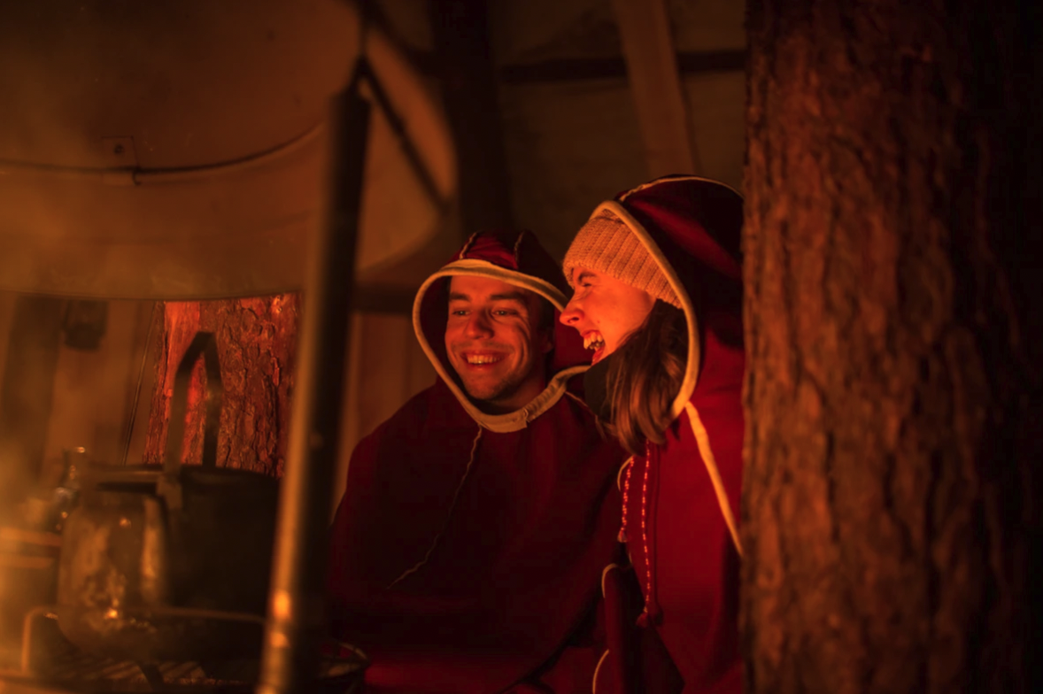 Reindeer Camp Dinner with Chance of Northern Lights